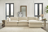 Elite Furniture Outlet - Ashley Furniture - Elyza Sectional - RAF 10-Piece Sectional / Linen - 10006S8