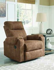 Elite Furniture Outlet - Ashley Furniture - Edenwold Living Room - Rocker Recliner / Brindle - 1380525