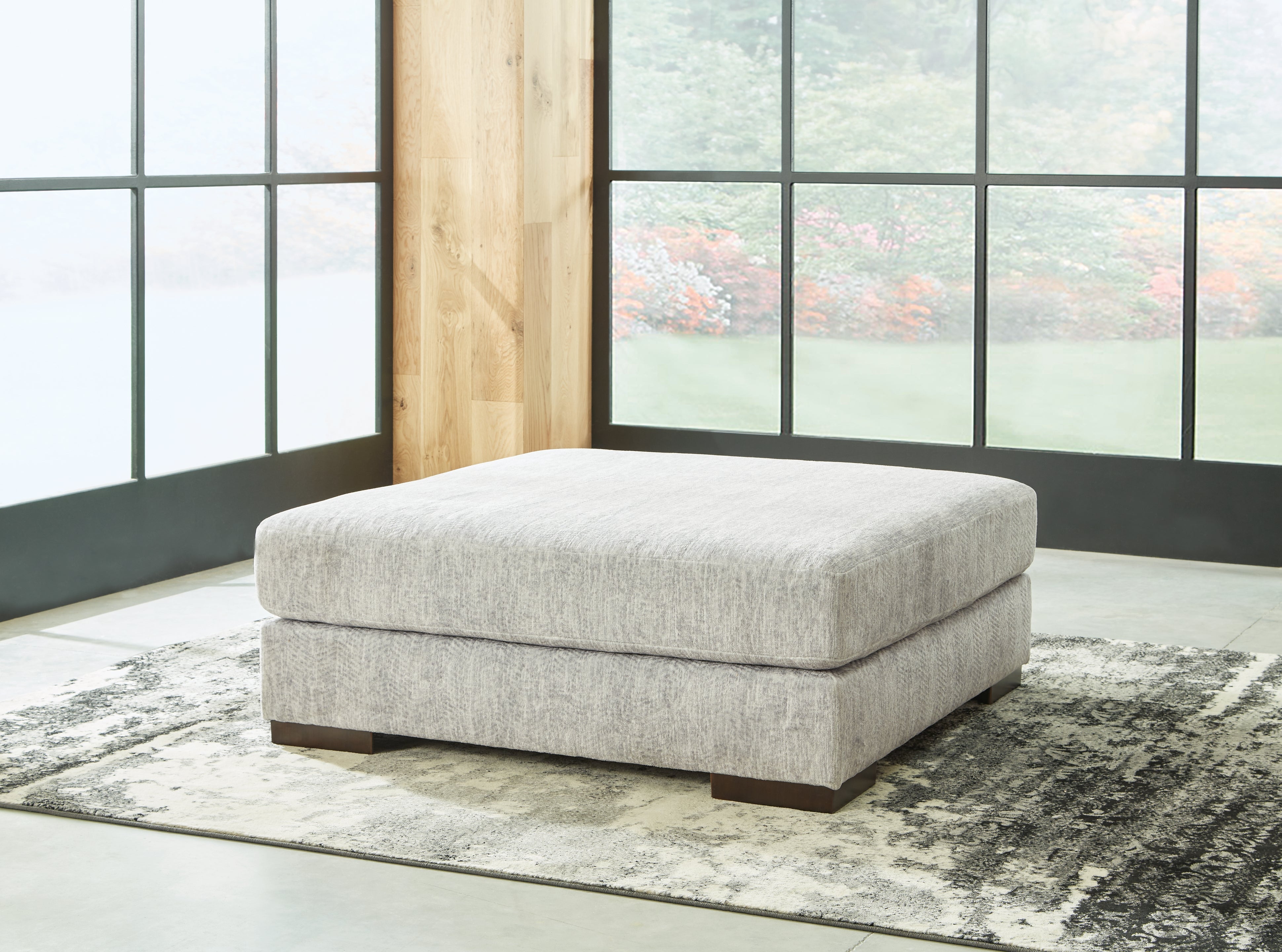 Elite Furniture Outlet - Ashley Furniture - Regent Park Living Room - Oversized Accent Ottoman / Pewter - 1440408