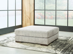 Elite Furniture Outlet - Ashley Furniture - Regent Park Living Room - Oversized Accent Ottoman / Pewter - 1440408
