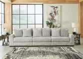 Elite Furniture Outlet - Ashley Furniture - Regent Park Sectional - RAF 6-Piece Sectional / Pewter - 14404S7