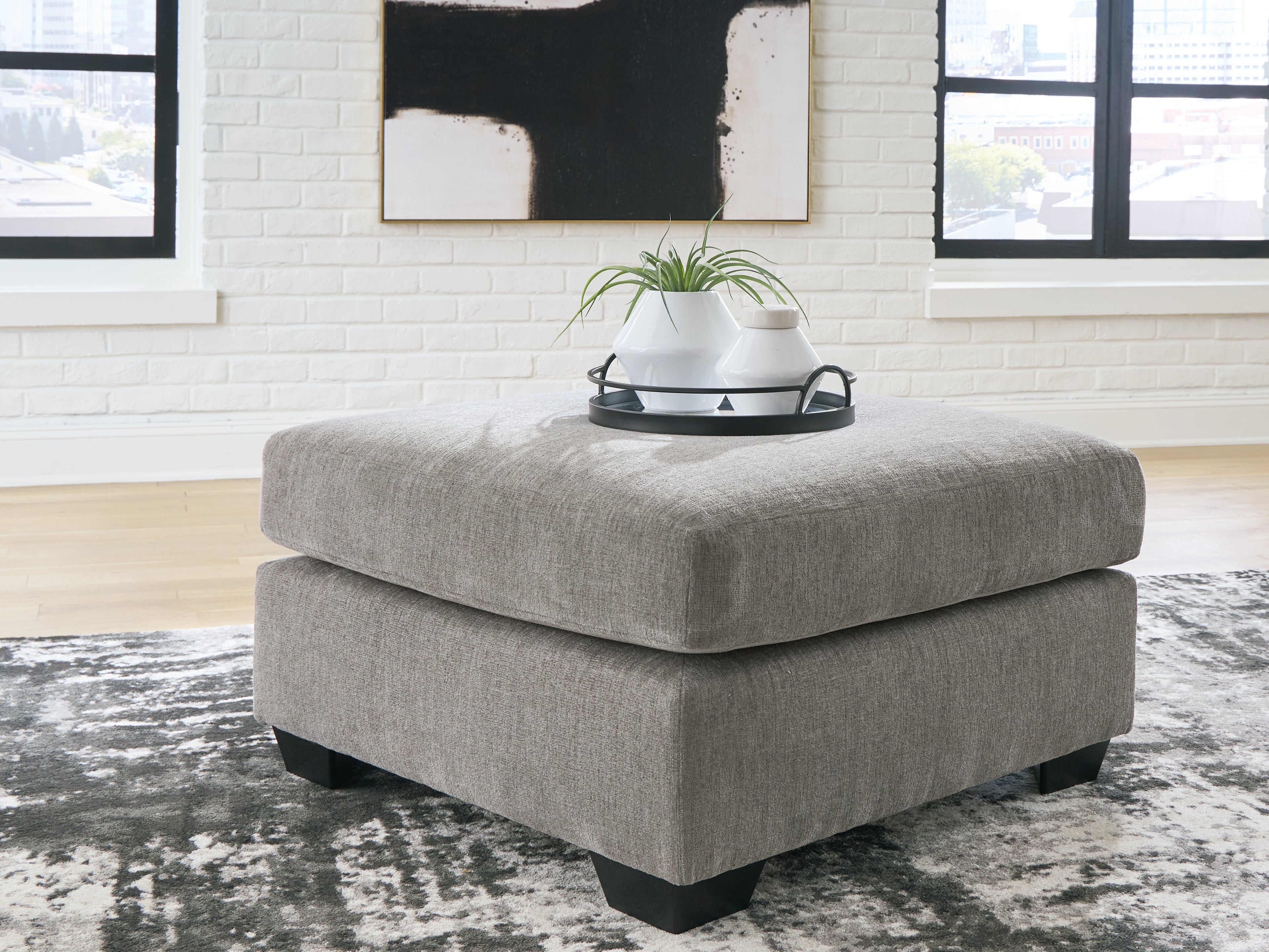 Elite Furniture Outlet - Ashley Furniture - Lanelly Living Room - Oversized Accent Ottoman / Alloy - 1750408