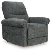 Elite Furniture Outlet - Ashley Furniture - Aureta Living Room - Power Lift Recliner / Charcoal - 1790312