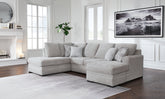 Elite Furniture Outlet - Ashley Furniture - Gabyleigh Sectional - LAF 2-Piece Sectional with Chaise / Nickel - 20904S1