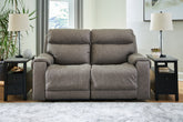 Elite Furniture Outlet - Ashley Furniture - Starbot Sectional - 2-Piece Power Reclining Sectional Loveseat / Fossil - 23501S1