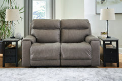 Elite Furniture Outlet - Ashley Furniture - Starbot Sectional - 2-Piece Power Reclining Sectional Loveseat / Fossil - 23501S1