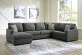 Elite Furniture Outlet - Ashley Furniture - Edenfield Sectional - RAF 3-Piece Sectional with Chaise / Linen - 29004S1