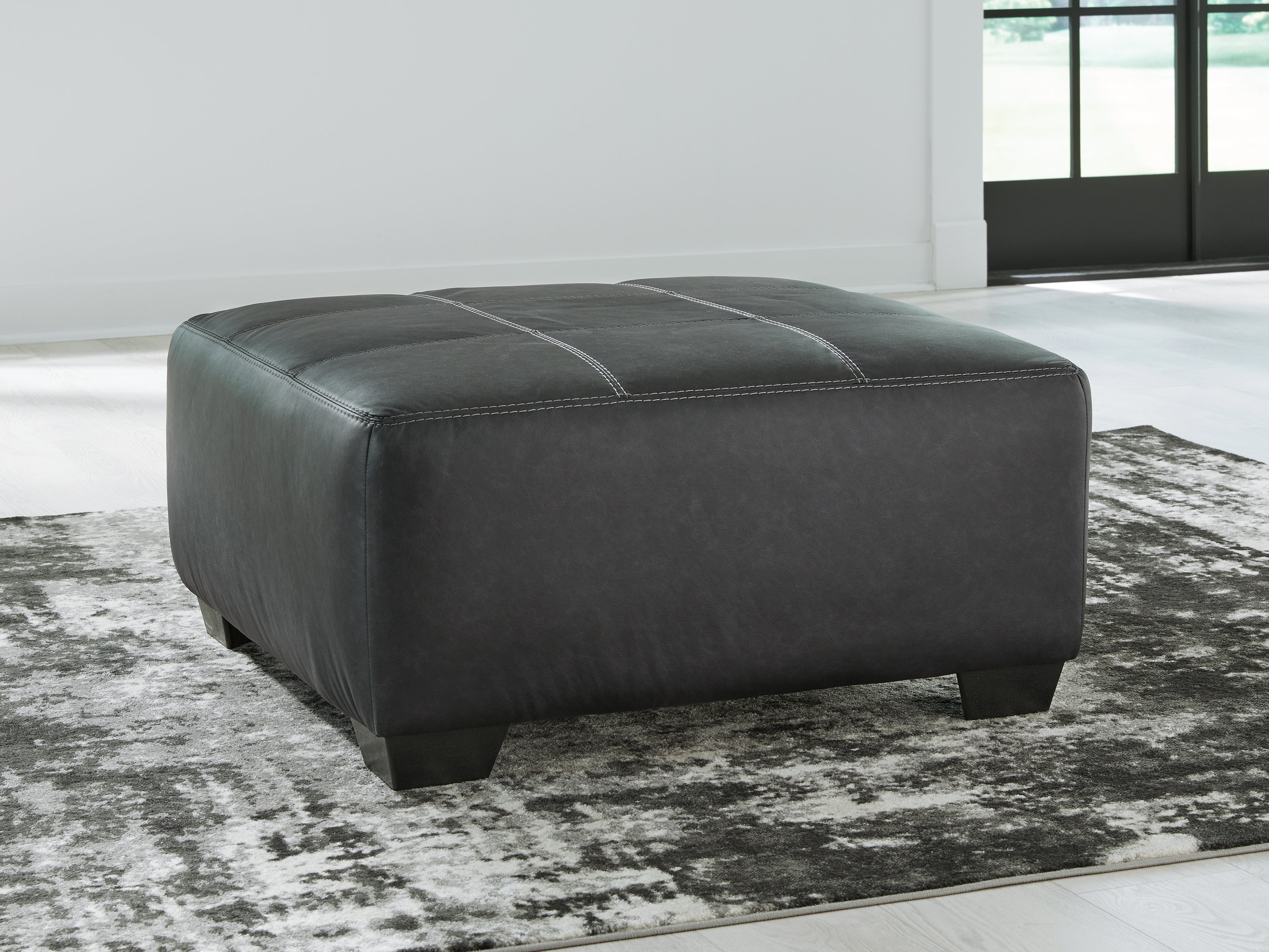 Elite Furniture Outlet - Ashley Furniture - Brixley Pier Living Room - Oversized Accent Ottoman / Graphite - 2990608