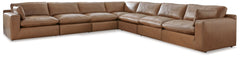 Elite Furniture Outlet - Ashley Furniture - Emilia Sectional - RAF 7-Piece Sectional / Caramel - 30901S6