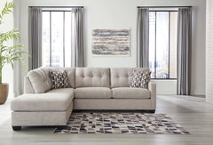 Elite Furniture Outlet - Ashley Furniture - Mahoney Sectional - RAF 2-Piece Sectional with Chaise / Chocolate - 31005S1