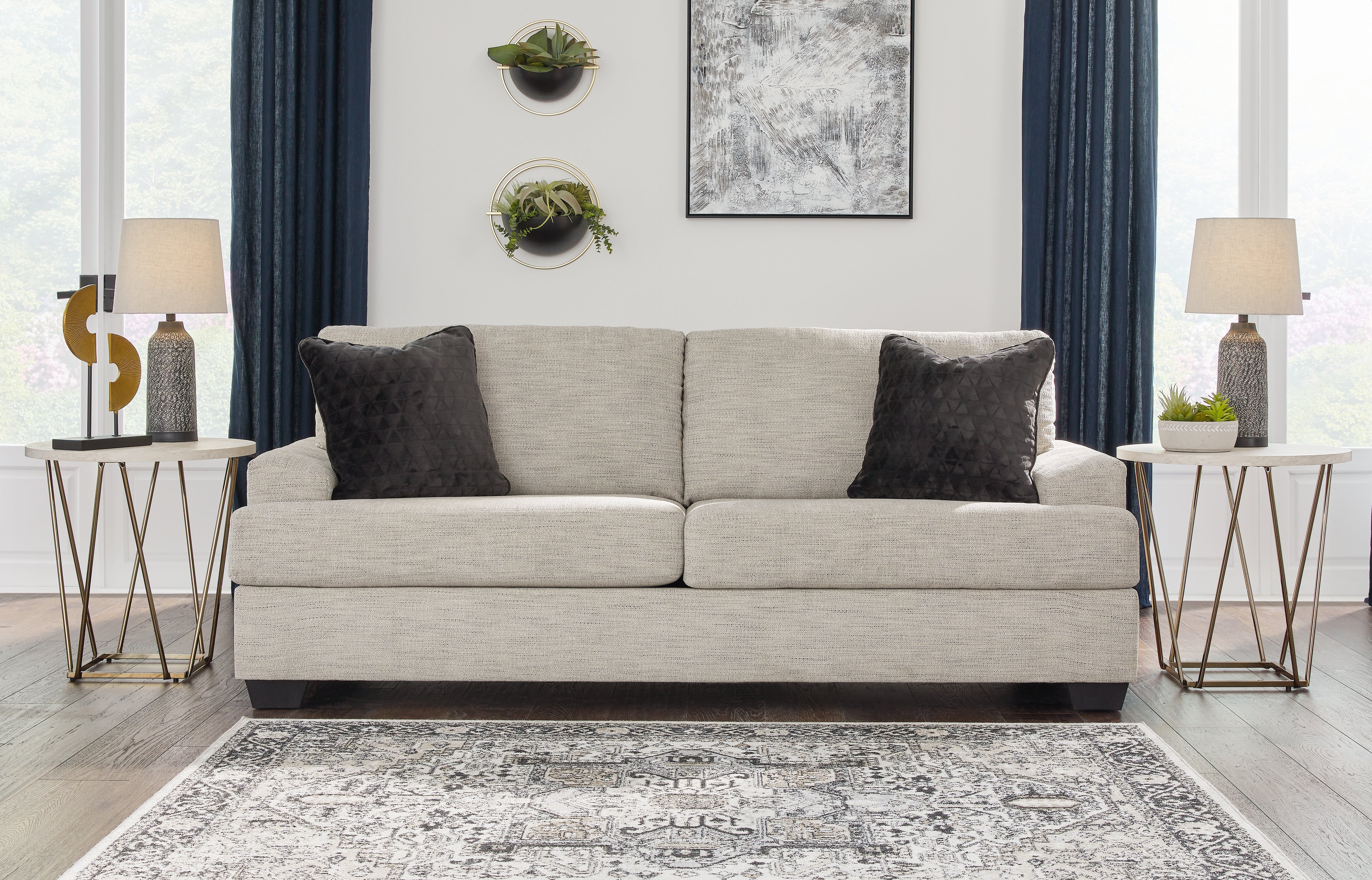 Elite Furniture Outlet - Ashley Furniture - Vayda Living Room - Sofa / Pebble - 3310438