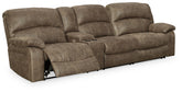 Elite Furniture Outlet - Ashley Furniture - Segburg Sectional - 2-Piece Power Reclining Sectional Sofa / Driftwood - 34303S1