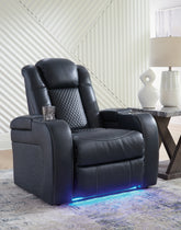 Elite Furniture Outlet - Ashley Furniture - Fyne-Dyme Living Room - PWR Recliner/ADJ Headrest / Shadow - 3660213