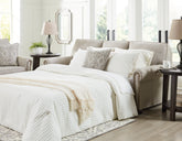 Elite Furniture Outlet - Ashley Furniture - Gaelon Living Room - Queen Sofa Sleeper / Dune - 3730739