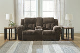 Elite Furniture Outlet - Ashley Furniture - Frohn Living Room - Reclining Sofa / Snow - 3740588