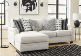 Elite Furniture Outlet - Ashley Furniture - Huntsworth Sectional - RAF 2-Piece Sectional with Chaise / Dove Gray - 39702S1