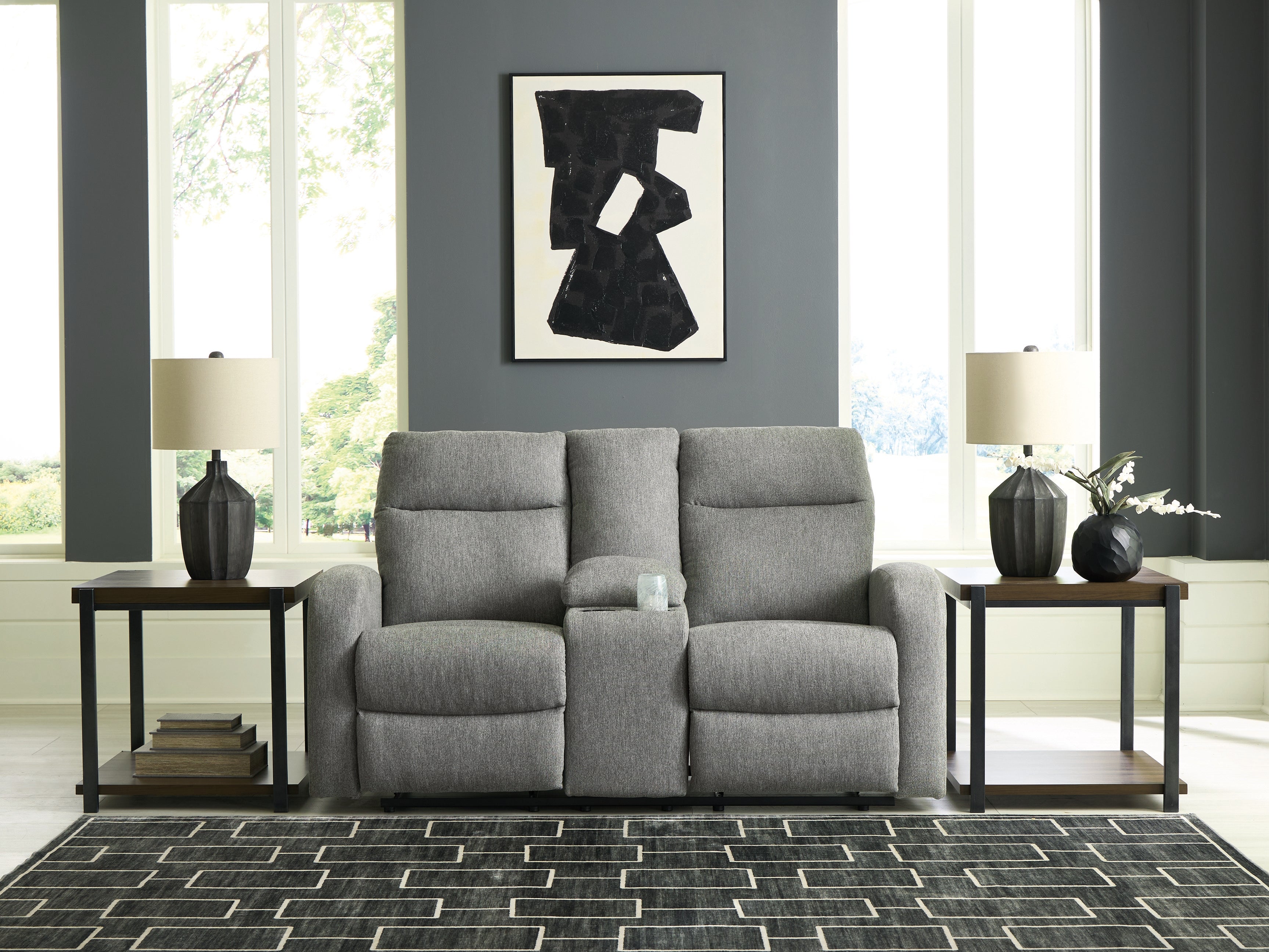 Elite Furniture Outlet - Ashley Furniture - Gauntlet Living Room - Reclining Sofa / Sterling - PC4220488