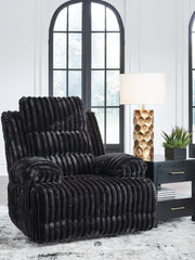 Elite Furniture Outlet - Ashley Furniture - Rhine Falls Living Room - Zero Wall Power Recliner / Onyx - PC4280506