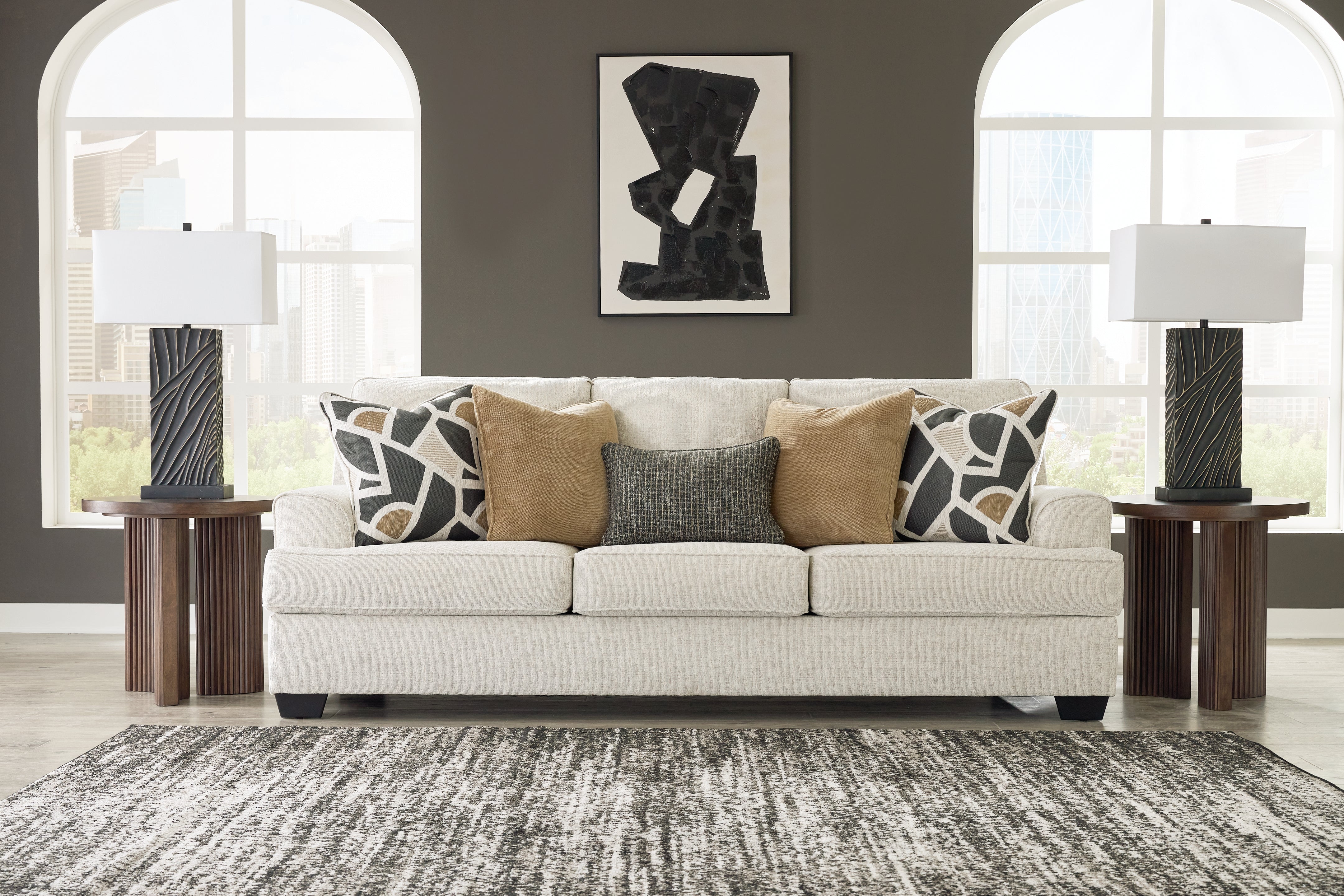 Elite Furniture Outlet - Ashley Furniture - Heartcort Living Room - Sofa / Quartz - 4460438