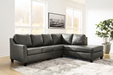 Elite Furniture Outlet - Ashley Furniture - Valderno Sectional - LAF 2-Piece Sectional with Chaise / Fog - 47804S1