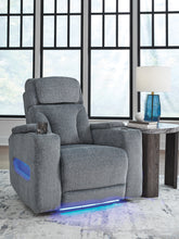 Elite Furniture Outlet - Ashley Furniture - Studio Cave Living Room - PWR Recliner/ADJ Headrest / Steel - PC4980213