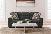 Elite Furniture Outlet - Ashley Furniture - Lonoke Living Room - Loveseat / Gunmetal - 5050435