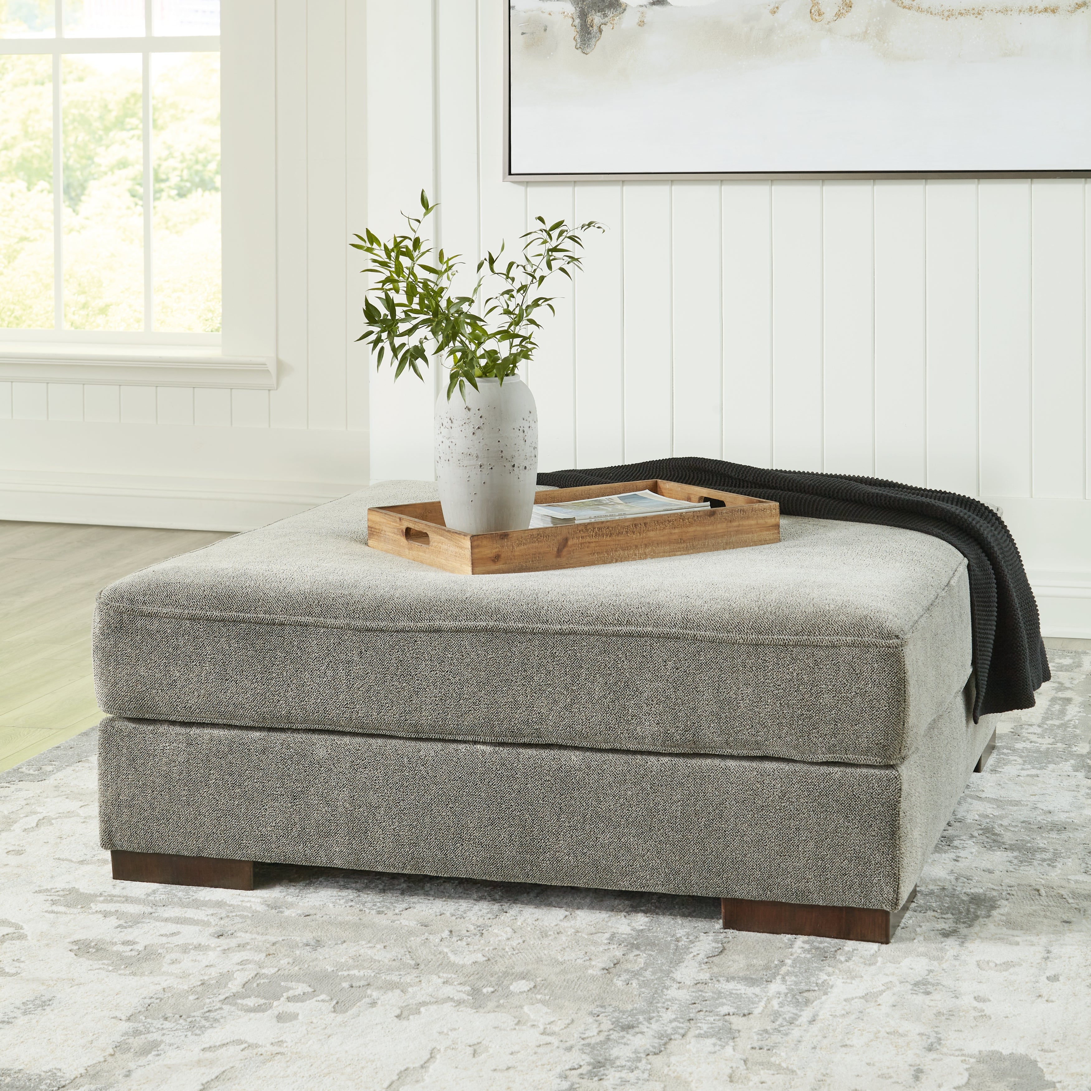 Elite Furniture Outlet - Ashley Furniture - Bayless Living Room - Oversized Accent Ottoman / Smoke - 5230408