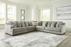 Elite Furniture Outlet - Ashley Furniture - Bayless Sectional - LAF 5-Piece Sectional / Smoke - 52304S3