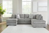 Elite Furniture Outlet - Ashley Furniture - Casselbury Sectional - LAF 2-Piece Sectional with Chaise / Cement - 52906S1