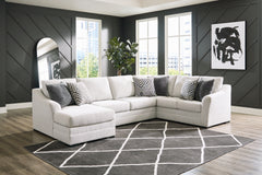 Elite Furniture Outlet - Ashley Furniture - Koralynn Sectional - RAF 3-Piece Sectional with Chaise / Stone - 54102S1