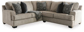 Elite Furniture Outlet - Ashley Furniture - Bovarian Sectional - LAF 4-Piece Sectional / Stone - 56103S6