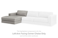 Elite Furniture Outlet - Ashley Furniture - Amiata Sectional - RAF 2-Piece Sectional with Chaise / Glacier - 57404S1