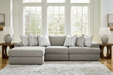 Elite Furniture Outlet - Ashley Furniture - Avaliyah Sectional - RAF 6-Piece Sectional with Chaise / Ash - 58103S12