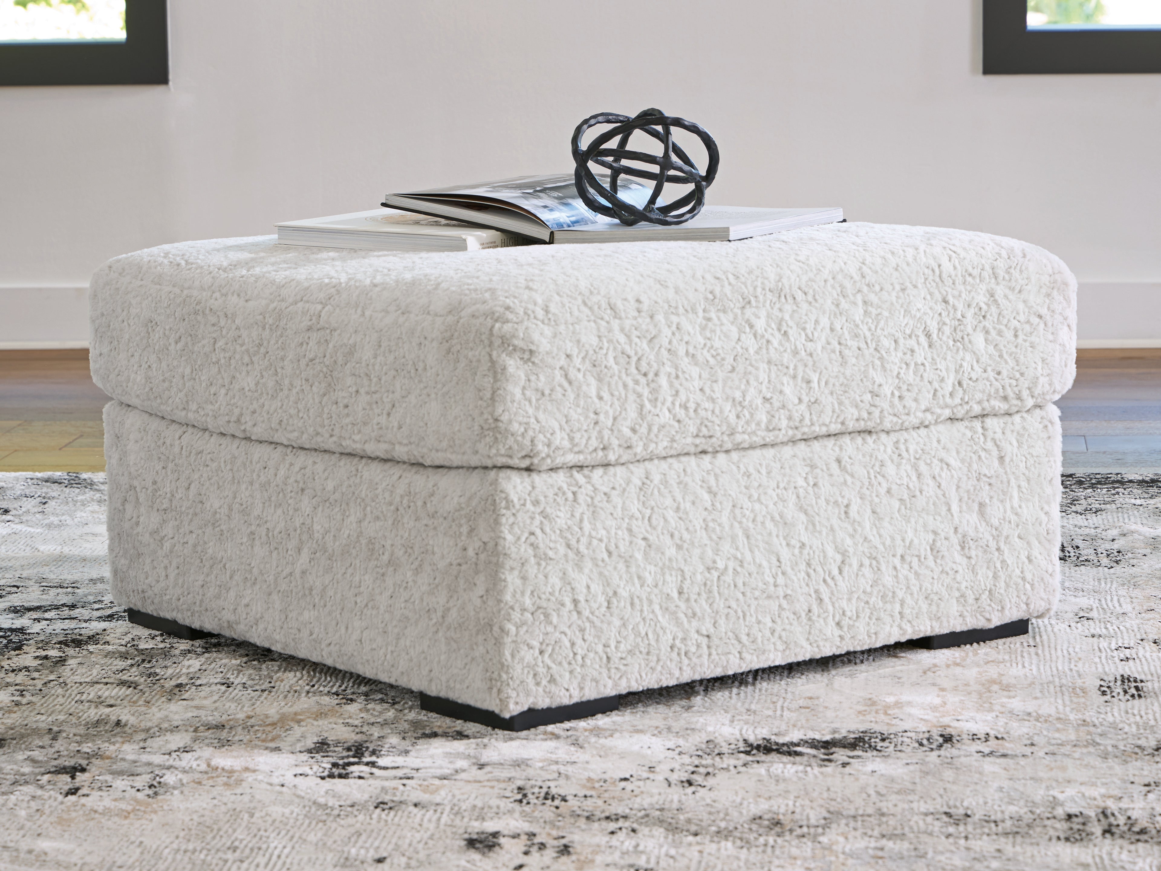 Elite Furniture Outlet - Ashley Furniture - Cuddle Plush Living Room - Oversized Accent Ottoman / Arctic - PC5910608