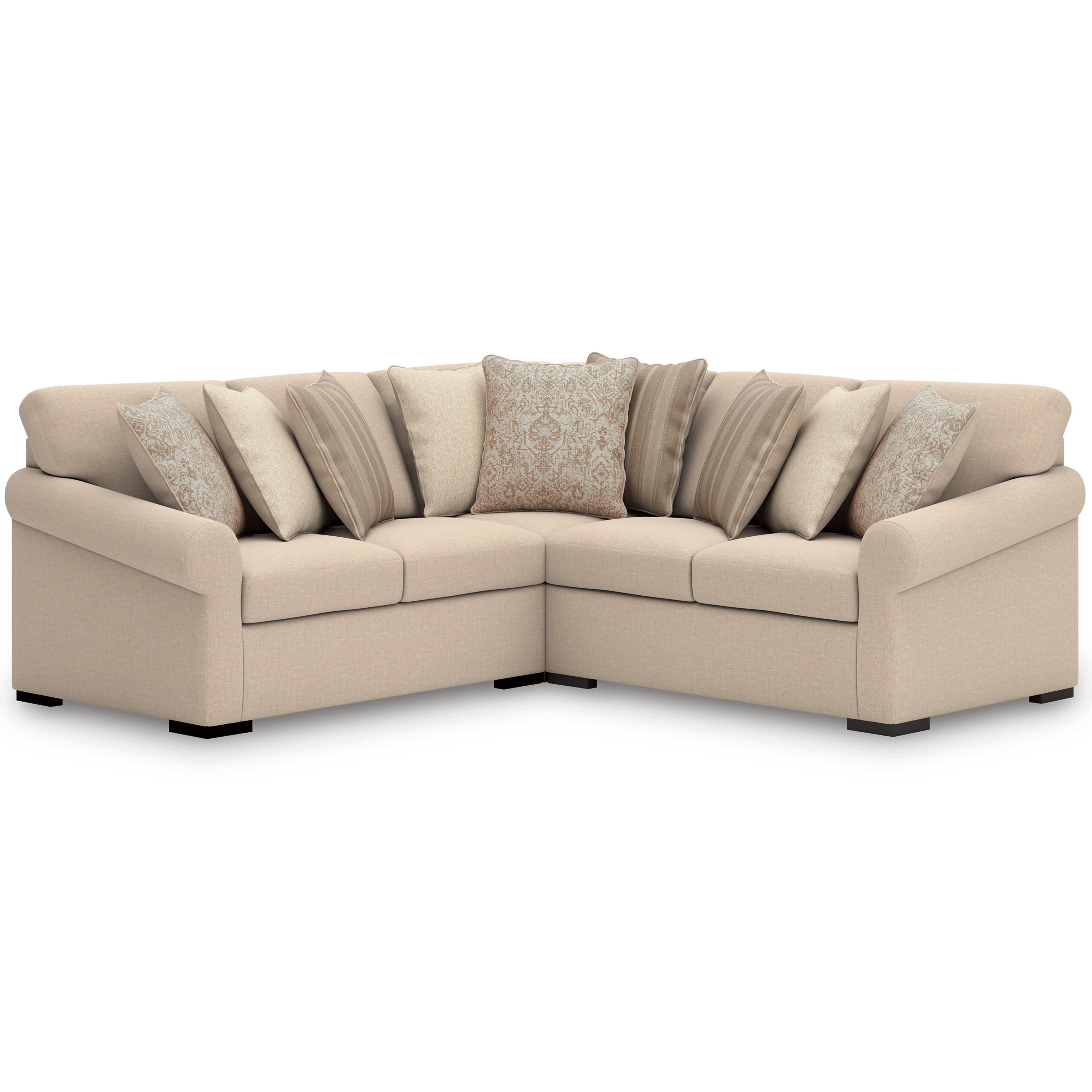 Elite Furniture Outlet - Ashley Furniture - LadyMae Sectional - 3-Piece Sectional / Twill - 59404S1