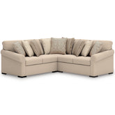 Elite Furniture Outlet - Ashley Furniture - LadyMae Sectional - 3-Piece Sectional / Twill - 59404S1