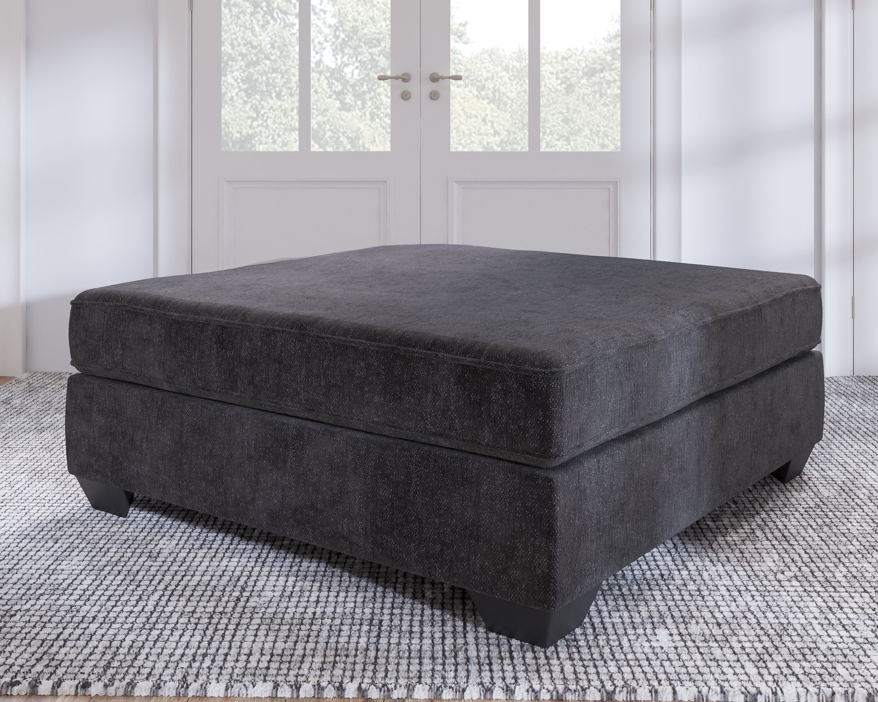 Elite Furniture Outlet - Ashley Furniture - Lavernett Living Room - Oversized Accent Ottoman / Charcoal - 5960308