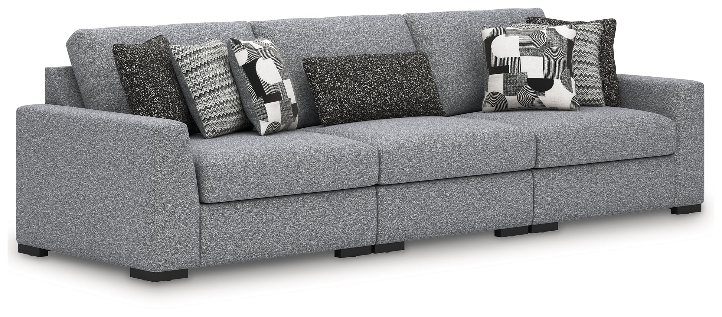 Elite Furniture Outlet - Ashley Furniture - Bealton Sectional - RAF 5-Piece Sectional / Salt and Pepper - 61305S6