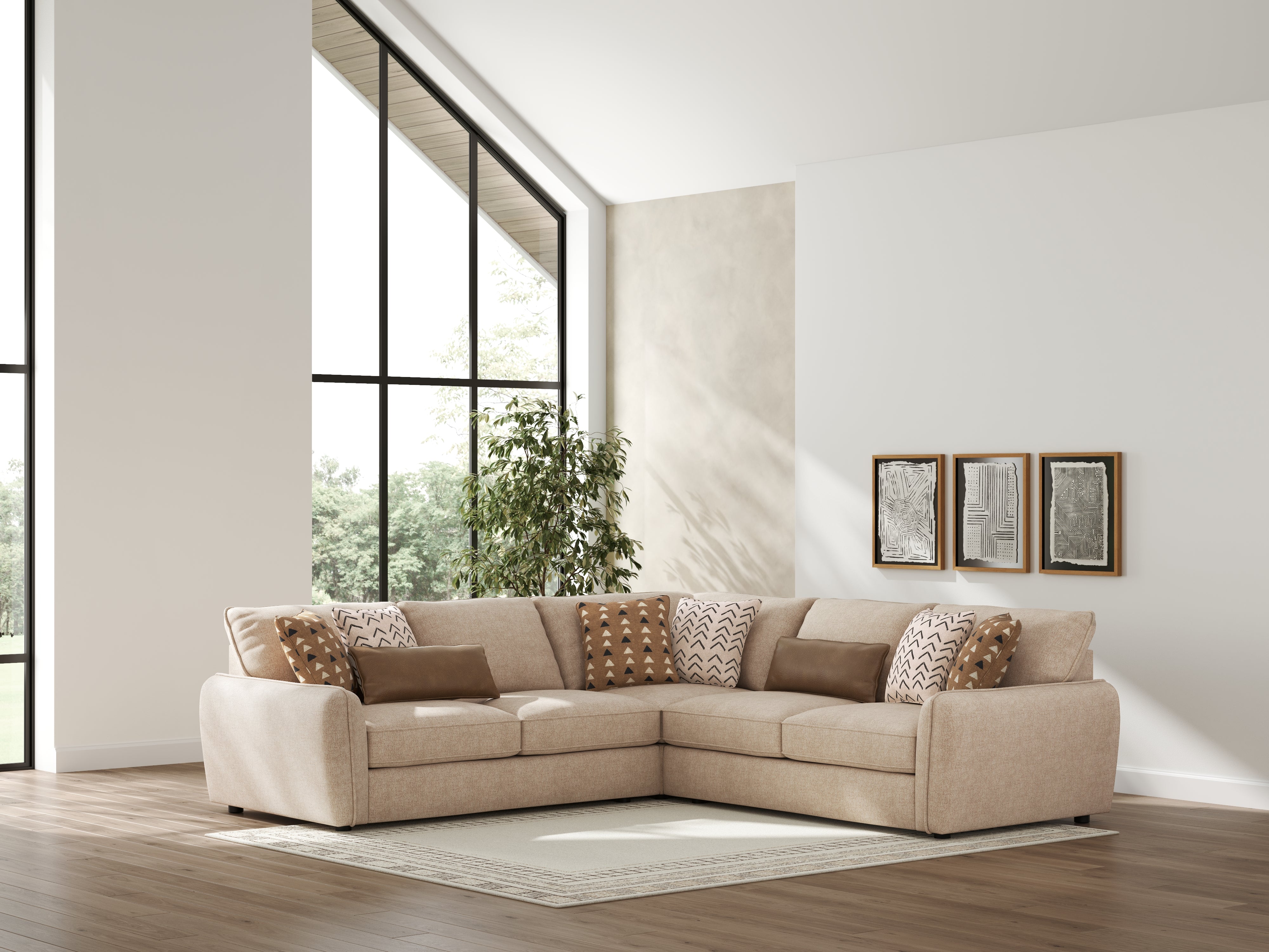 Elite Furniture Outlet - Ashley Furniture - Seyler Sectional - LAF 3-Piece Sectional - 61405S1