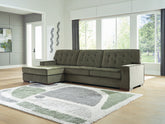 Elite Furniture Outlet - Ashley Furniture - Caspian-Town Sectional - LAF 2-Piece Sectional with Chaise / Olive - PC61702S2