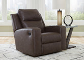Elite Furniture Outlet - Ashley Furniture - Lavenhorne Living Room - DBL Rec Loveseat w/Console / Pebble - 6330794