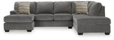 Elite Furniture Outlet - Ashley Furniture - Riverfield Sectional - 2-Piece Sectional with Chaise / Iron - 70097S1