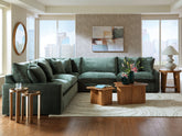 Elite Furniture Outlet - Ashley Furniture - Carriage View Sectional - LAF 3-Piece Sectional / Jade - 78001S1