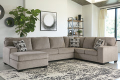Elite Furniture Outlet - Ashley Furniture - Ballinasloe Sectional - RAF 3-Piece Sectional with Chaise / Smoke - 80703S1