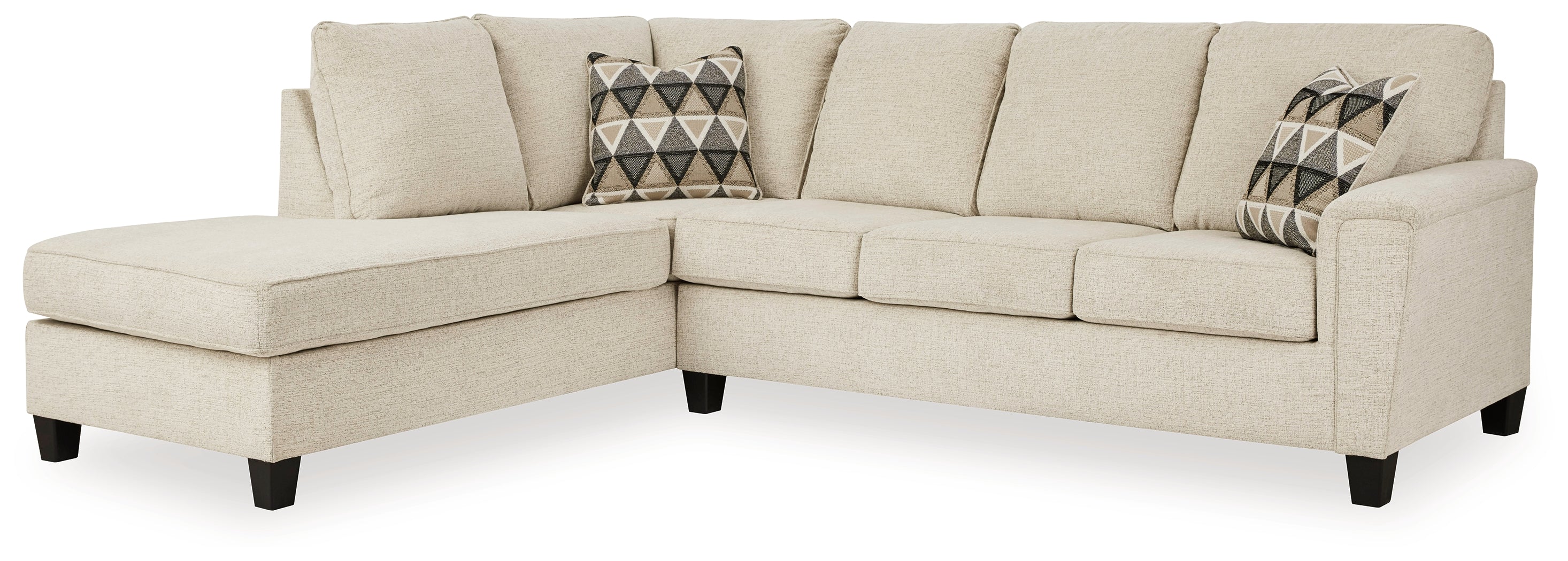 Elite Furniture Outlet - Ashley Furniture - Abinger Sectional - RAF Sofa Sleeper / Smoke - 8390570