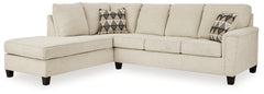 Elite Furniture Outlet - Ashley Furniture - Abinger Sectional - RAF Sofa Sleeper / Smoke - 8390570