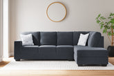 Elite Furniture Outlet - Ashley Furniture - Altari Sectional - 2-Piece Sleeper Sectional with Chaise / Slate - 87213S3