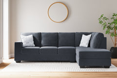 Elite Furniture Outlet - Ashley Furniture - Altari Sectional - 2-Piece Sleeper Sectional with Chaise / Slate - 87213S3