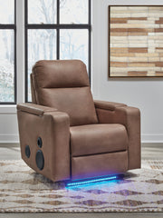 Elite Furniture Outlet - Ashley Furniture - Lorrenton Living Room - Glider PWR REC w/Audio System / Caramel - PC9022042A