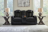 Elite Furniture Outlet - Ashley Furniture - Caveman Den Living Room - PWR Recliner/ADJ Headrest / Midnight - 9070313